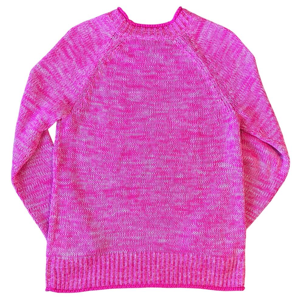 Lilly Pulitzer Deba Sweater Knit Crewneck Passion Fruit Pink Marl Women’s Small - Picture 2 of 10